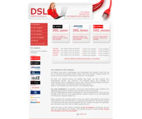 Online-DSL-Vergleich.de(DSL Anbieter im DSL Vergleich) Screenshot