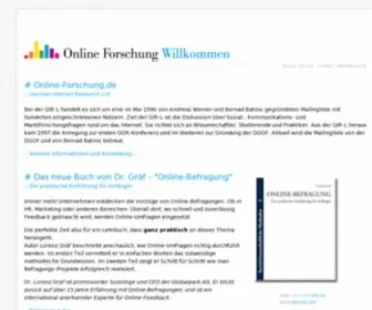 Online-Forschung.de(Online Forschung) Screenshot