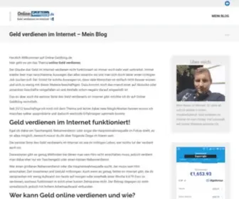 Online-Geldblog.de(Mein Blog) Screenshot