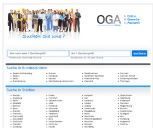 Online-Gewerbeauskunft.de(OGA Verlag) Screenshot