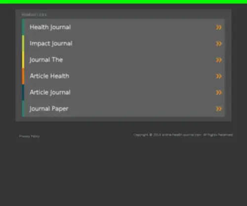 Online-Health-Journal.com(江门寺俣通讯股份有限公司) Screenshot