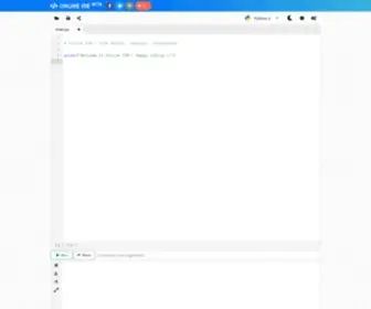 Online-Ide.com(Build and Run your code instantly. Online) Screenshot