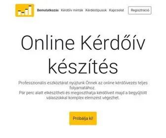 Online-Kerdoiv.com(Online Kérdőív Készítés) Screenshot