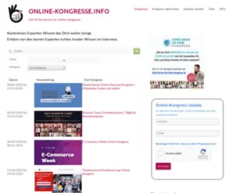 Online-Kongresse.info(Jeden Online) Screenshot