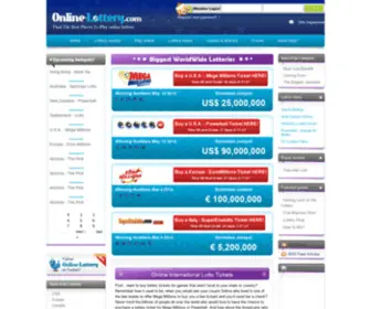 Online-Lottery.com Screenshot