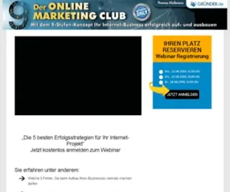 Online-Marketing-Club.net(Der Online Marketing Club) Screenshot