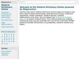 Online-Medical-Dictionary.org(Medical Dictionary) Screenshot