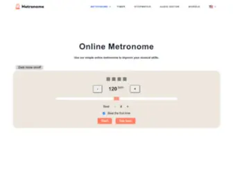 Online-Metronome.org(Online Metronome) Screenshot