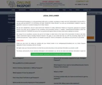 Online-Passportindia.com(ONLINEPASSPORT Registration) Screenshot