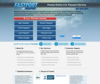 Online-Passports.com(Fastport Passport secures passports as quickly as 24 hours when international travel) Screenshot