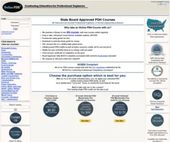 Online-PDH.com(PE Continuing Education Courses) Screenshot