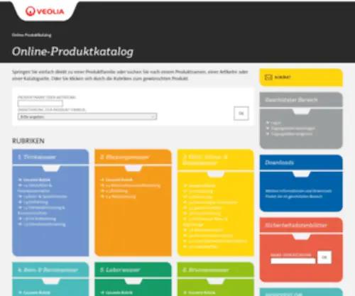 Online-Produktkatalog.de(Produkte zur Wasseraufbereitung ) Screenshot