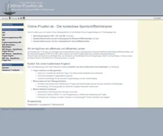 Online-Pruefen.de(Beschränkt gültiges Funkbetriebszeugnis (SRC)) Screenshot