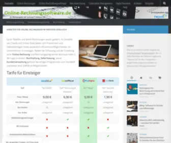 Online-Rechnungssoftware.de(Anbieter für Online) Screenshot