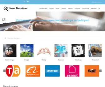 Online-Review.be(Online reviews en ervaringen) Screenshot