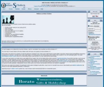 Online-Schaken.nl(De Schaak site van de Benelux) Screenshot