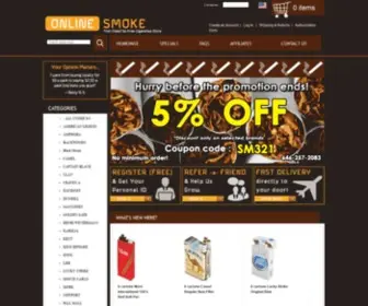 Online-Smoke.com(Cheap Cigarettes) Screenshot