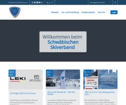 Online-SSV.de(Schwäbischer Skiverband e.V) Screenshot