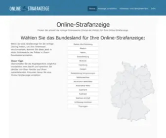 Online-Strafanzeige.de(Online Strafanzeige erstatten) Screenshot
