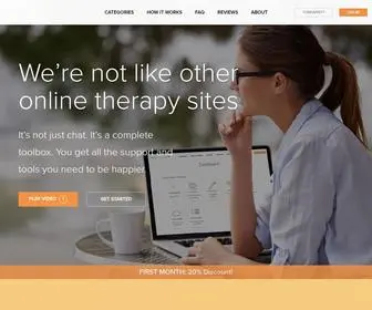 Online-Therapy.com(We offer you the most complete online therapy toolbox there is. Your therapist) Screenshot