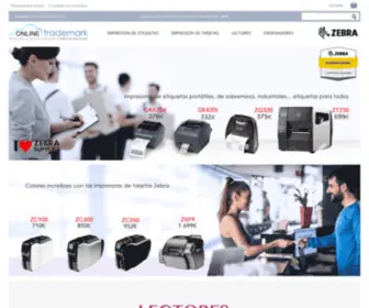 Online-Trademark.es(Impresoras Zebra) Screenshot