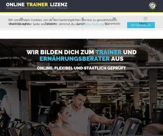 Online-Trainer-Lizenz.de(Fitnesstrainer Ausbildung Online) Screenshot