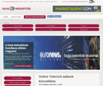 Online-TV-Kozvetites.com(Online TV Kozvetites) Screenshot