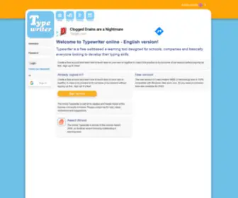 Online-Typewriter.com(Schreibtrainer) Screenshot