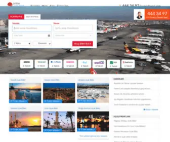 Online-Ucak-Bileti.com(Online Uçak Bileti satın alın yada uçak bileti rezervasyonu yapın. Türk Hava Yolları (THY)) Screenshot