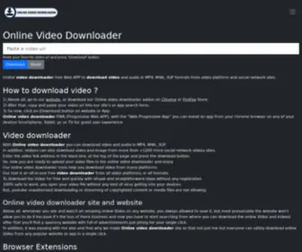 Online-Videos-Downloader.com(Online video downloader) Screenshot