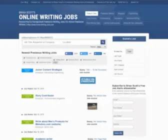 Online-Writing-Jobs.com(Online Writing Jobs for Freelance Writers) Screenshot