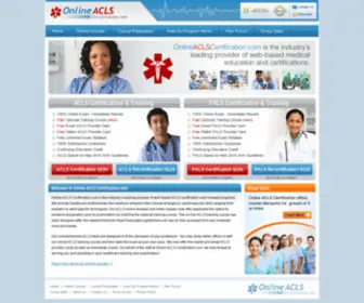 Onlineaclscertification.com(Online ACLS Certification) Screenshot