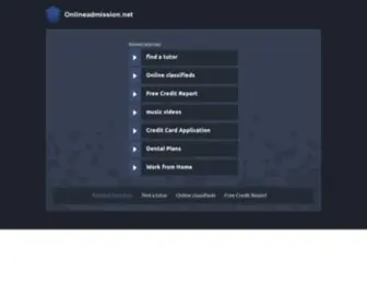 Onlineadmission.net(Onlineadmission) Screenshot