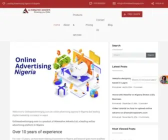Onlineadvertisingng.com(Top advertising company in Nigeria and digital marketing agency in Lagos) Screenshot