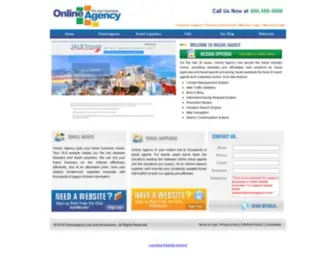 Onlineagency.com(Website for travel agency) Screenshot