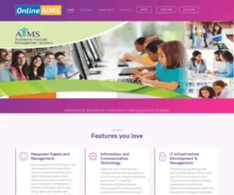 Onlineaims.com(AIMS) Screenshot