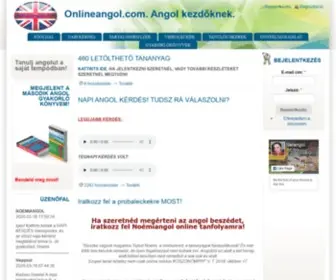 Onlineangol.com(Kezdőknek) Screenshot