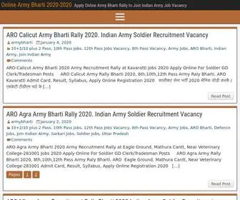 Onlinearmybharti.com(Online Army BhartiArmy Open Bharti 2020 to Join Indian Army Jobs) Screenshot