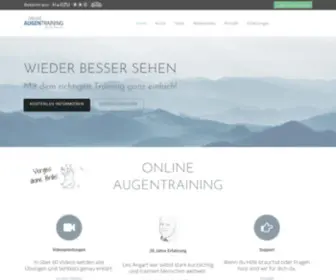 Onlineaugentraining.de(Online Augentraining der ICGood GmbH nach Leo Angart) Screenshot