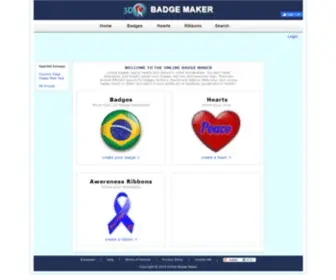 Onlinebadgemaker.com(Online Badge Maker) Screenshot