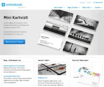Onlinebaski.net(Mini Kartvizit ve Facebook Kartvizit) Screenshot