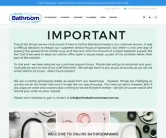 Onlinebathroomware.com.au(Cheapest Bathroom Supplies Online) Screenshot