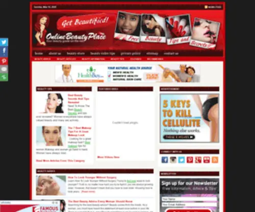 Onlinebeautyplace.com(Beauty tips) Screenshot