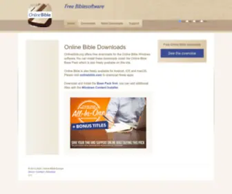 Onlinebible.org(Online Bible is a multilingual free Biblesoftware program) Screenshot