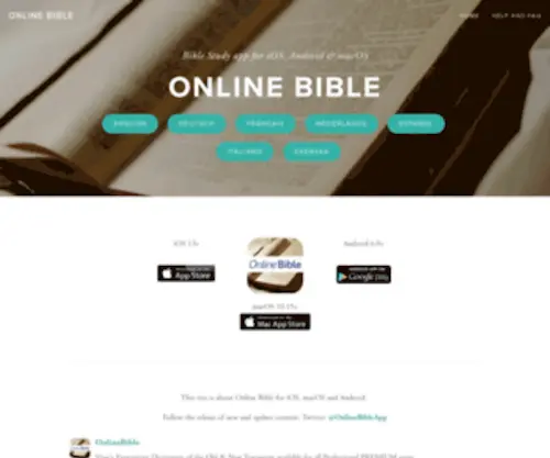 Onlinebibleapp.com(Online Bible) Screenshot