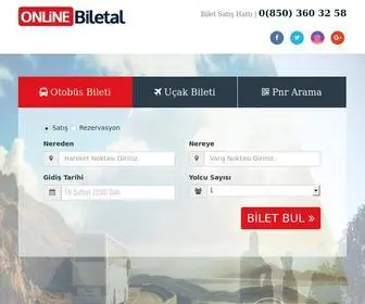 Onlinebiletal.com(Online Uçak ve Otobüs Bileti) Screenshot