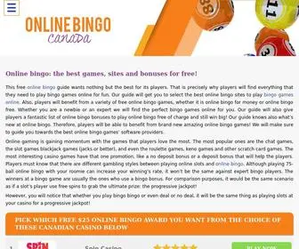 Onlinebingo-Canada.net Screenshot