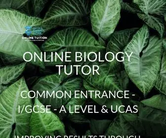 Onlinebiologytutor.com(Online biology tutor) Screenshot