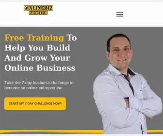 Onlinebizbooster.net(Free Training To Help You Build And Grow Your Online Business) Screenshot
