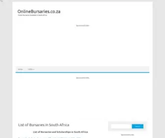 Onlinebursaries.co.za(Onlinebursaries) Screenshot